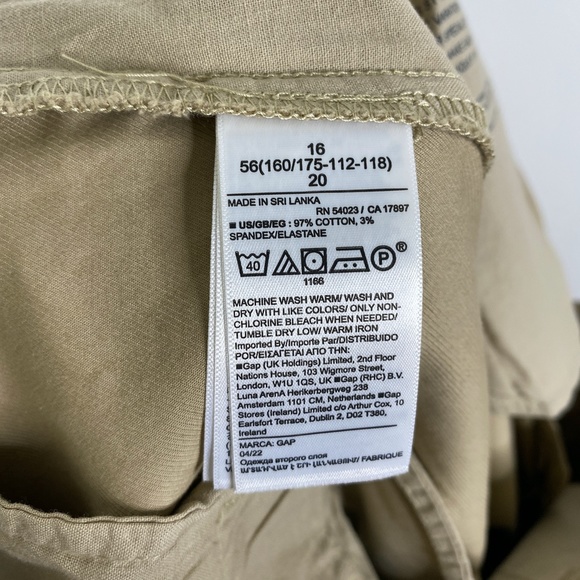 NWT Gap Khaki Pants Straight Leg Sz. 16 Inseam 26" Ankle - Picture 12 of 13